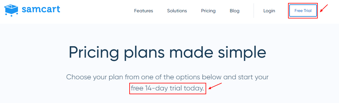 SamCart Free Trial