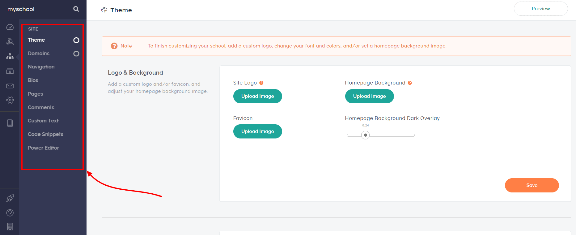 Teachable course finder dashboard