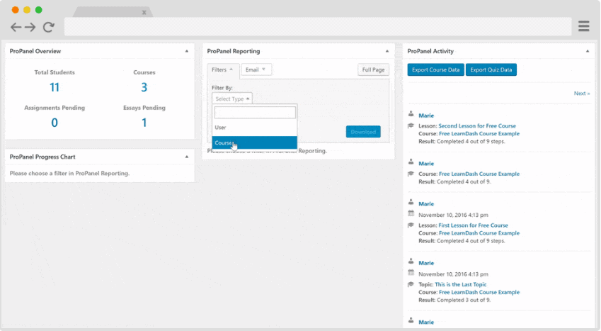 LearnDash-ProPanel