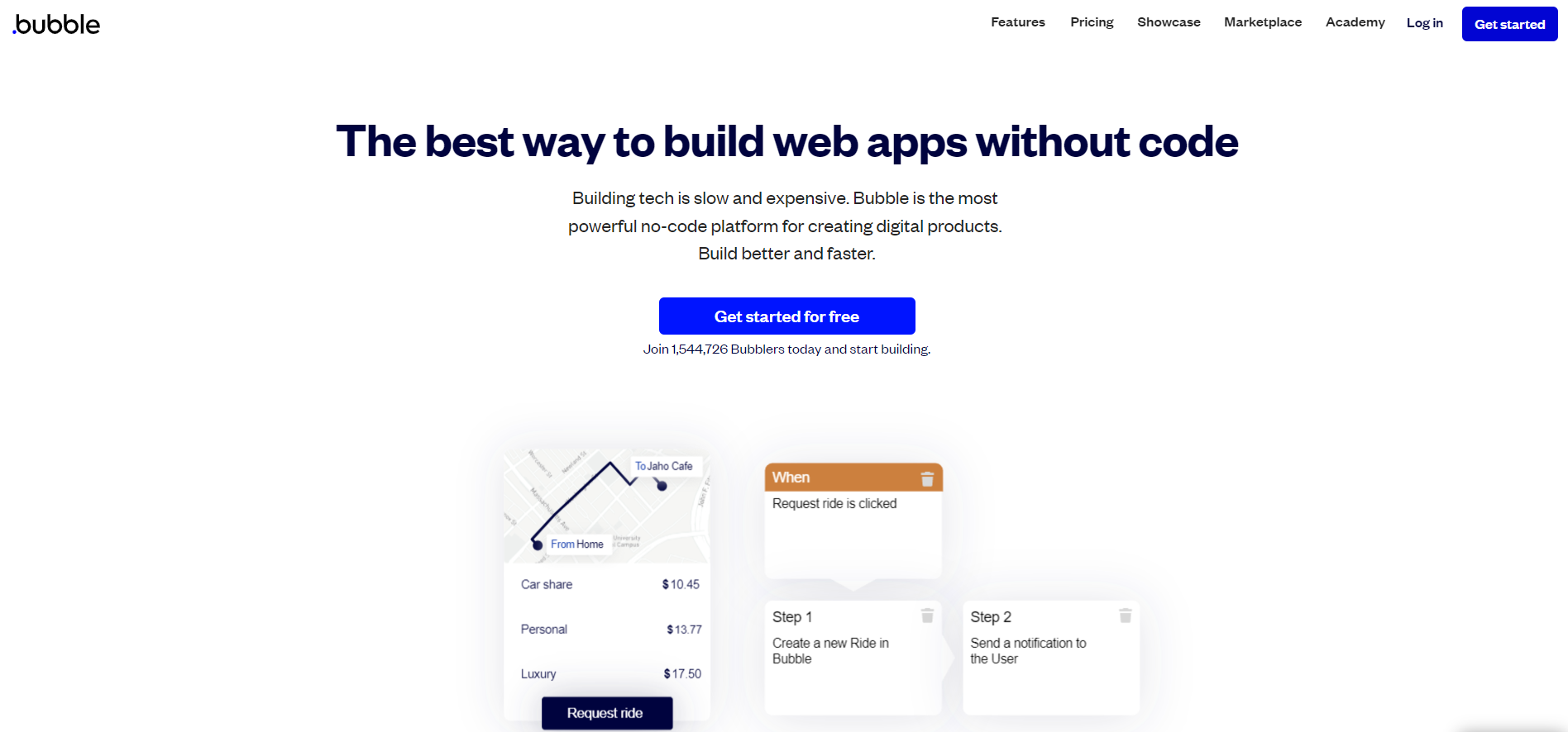 Bubble - Webflow vs Bubble