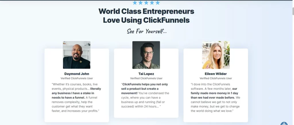 ClickFunnels user reviews