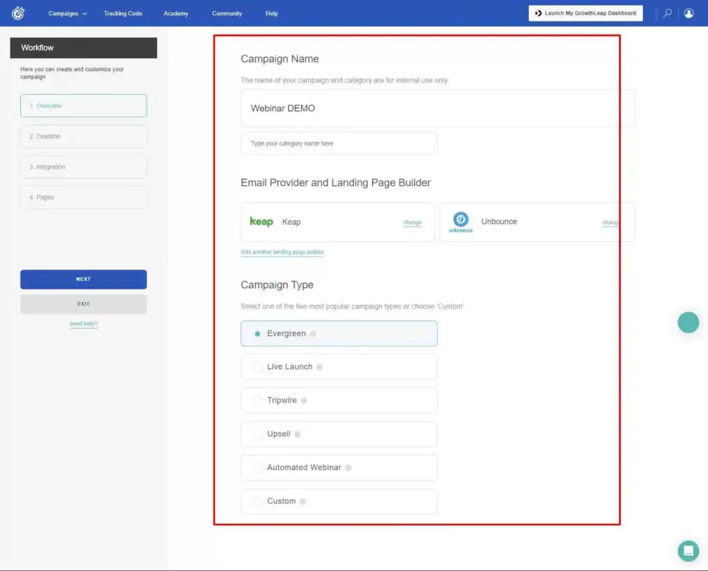 Deadline Funnel campaign creation