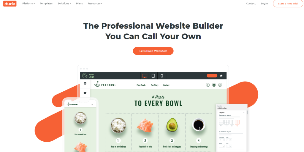 Duda : Best Drag-and-Drop Website Builder