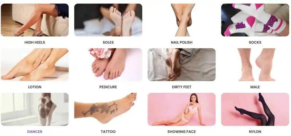 Feetfinder content variety