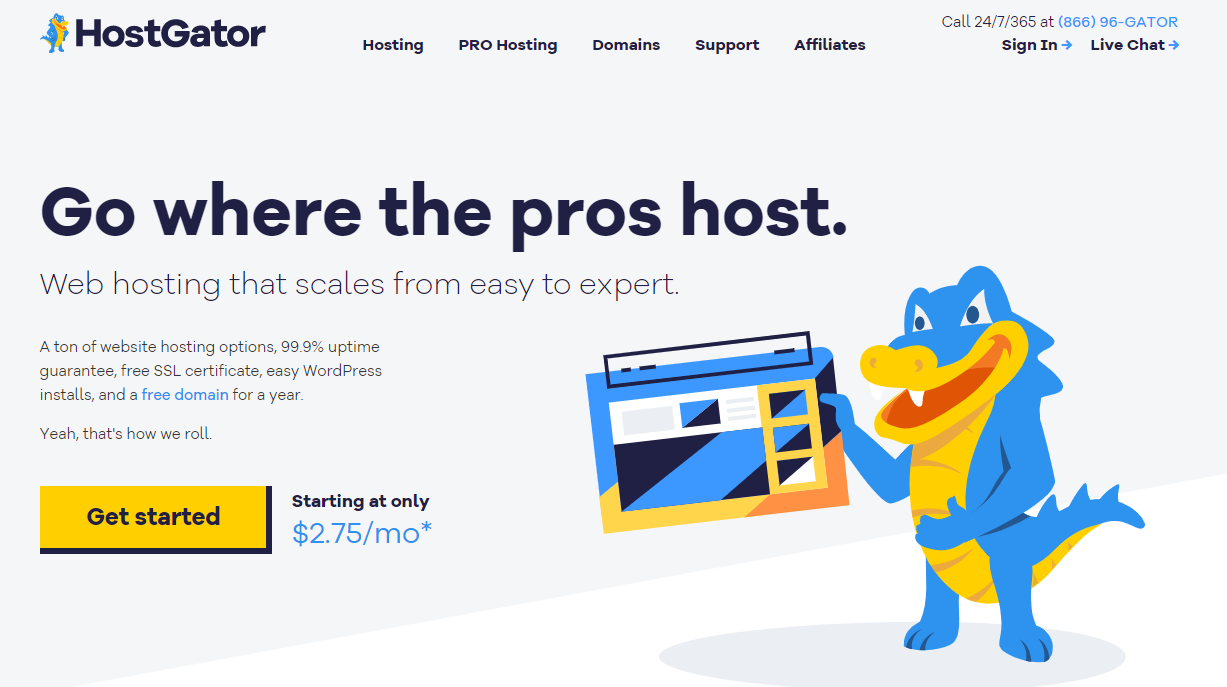 HostGator Ease of Use - Squarespace vs HostGator