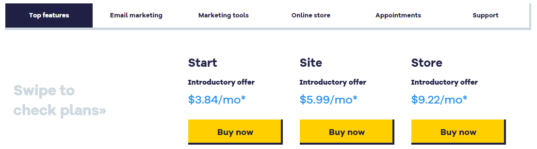 HostGator Pricing - Squarespace vs HostGator