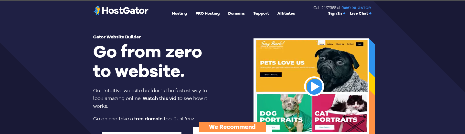 HostGator Website Builder - Squarespace vs HostGator