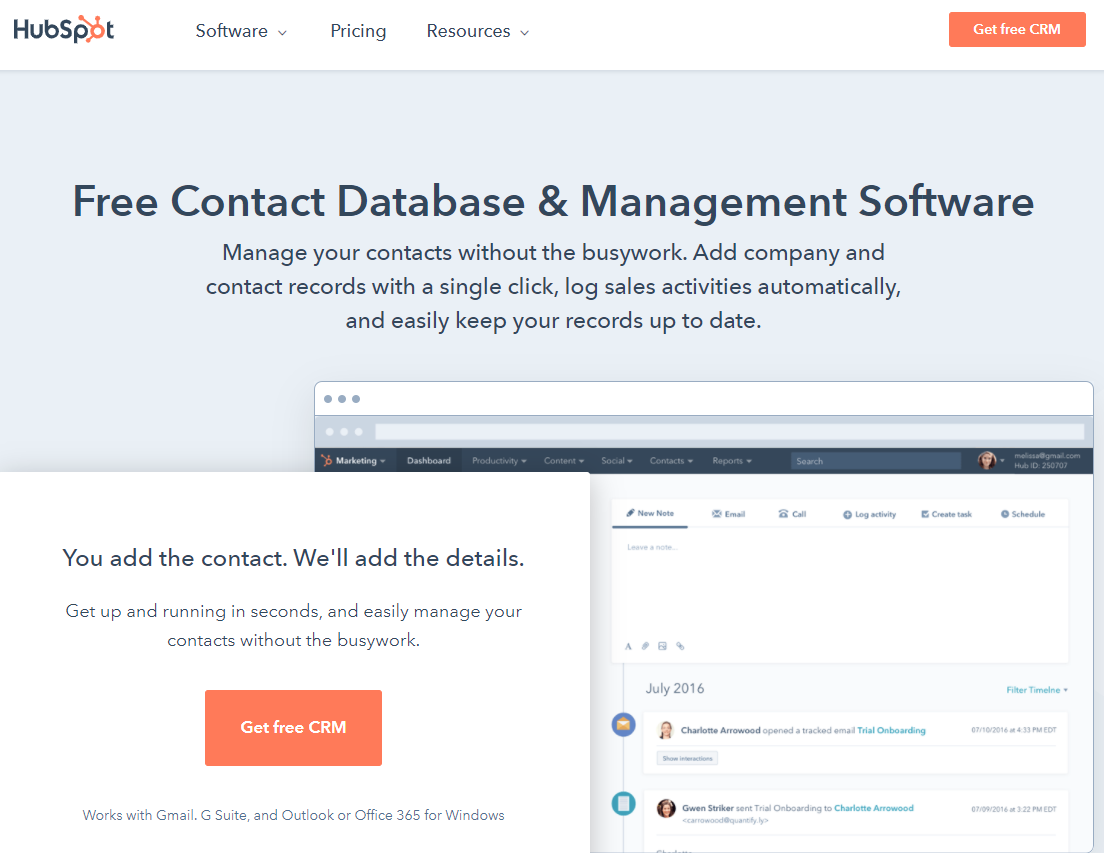 Hubspot Contact Management - HubSpot vs Mailchimp