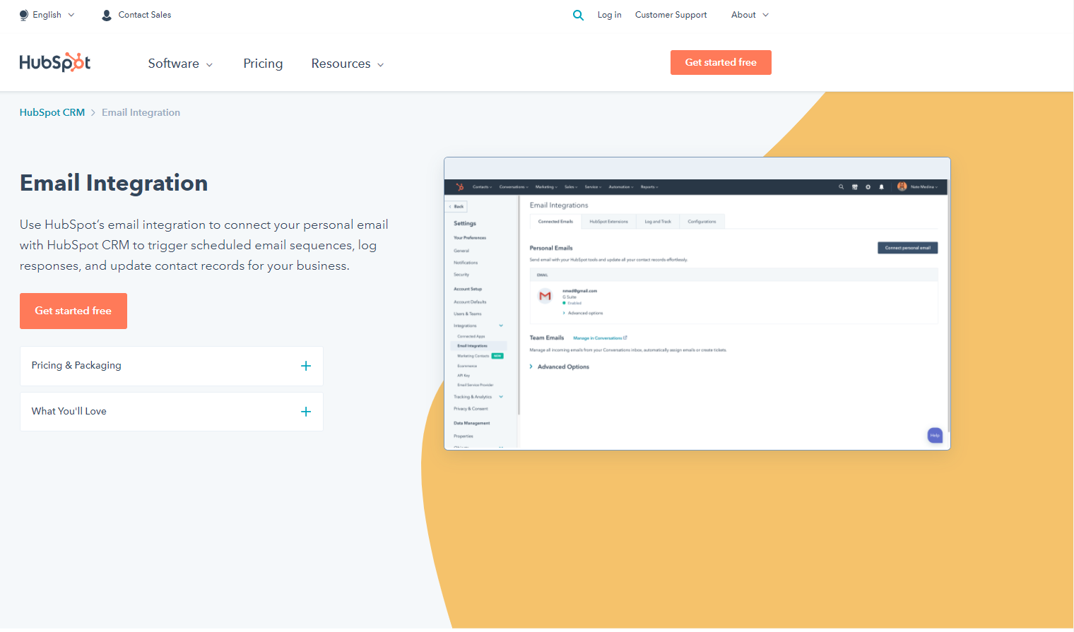 Hubspot Email Integration