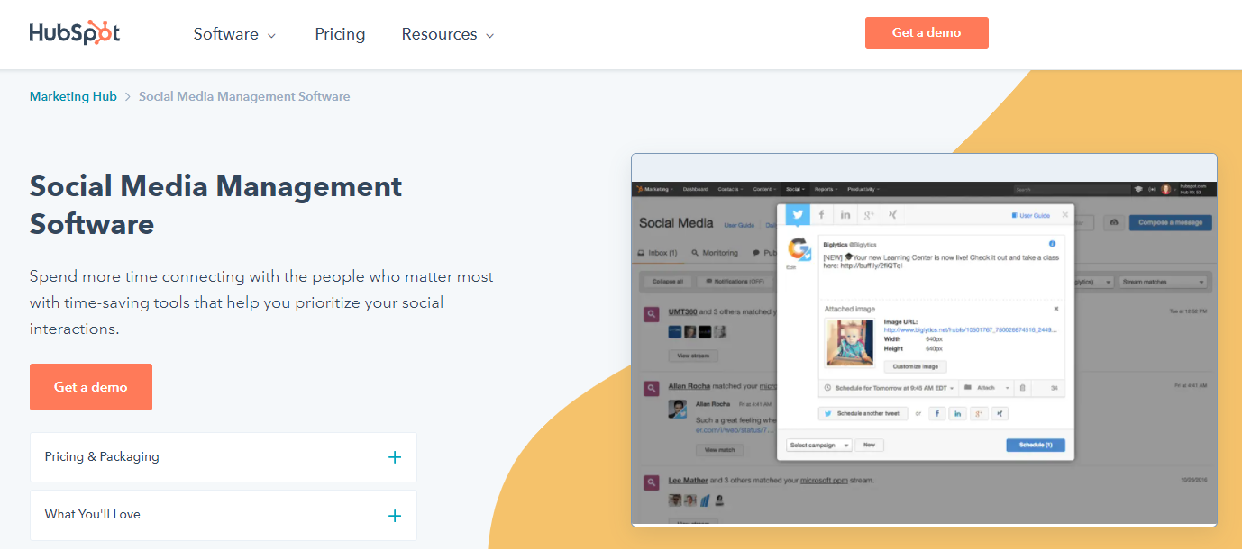 Hubspot Social Media Management