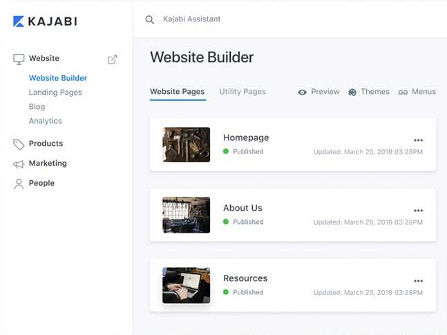 Kajabi Website Builder