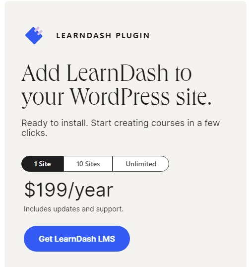 Learndash LMS Plugin cost