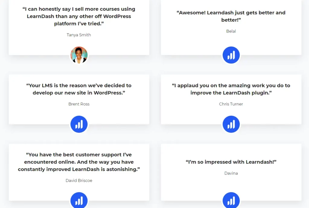 Learndash customer reviews