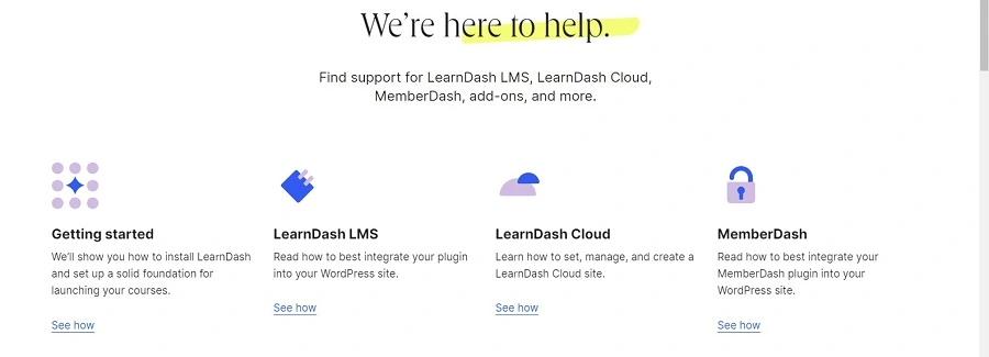 Learndash support