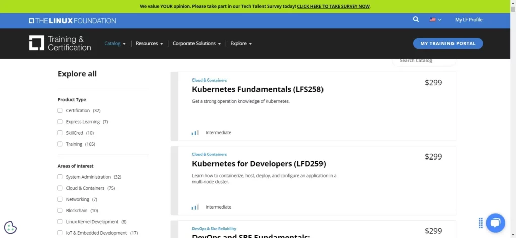 Linux Foundation training courses