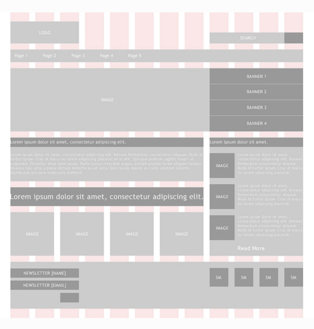 Low-fidelity wireframe