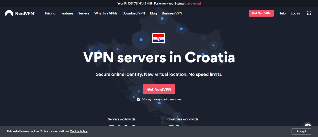 NordVPN- best croatian VPN