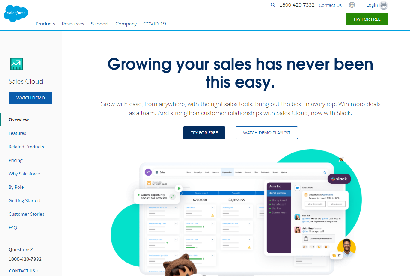 SalesForce Sales Features - HubSpot vs Salesforce