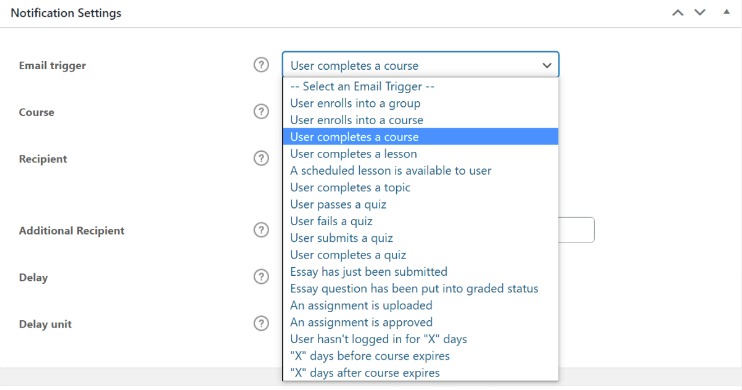 Set up automation rules - Learndash