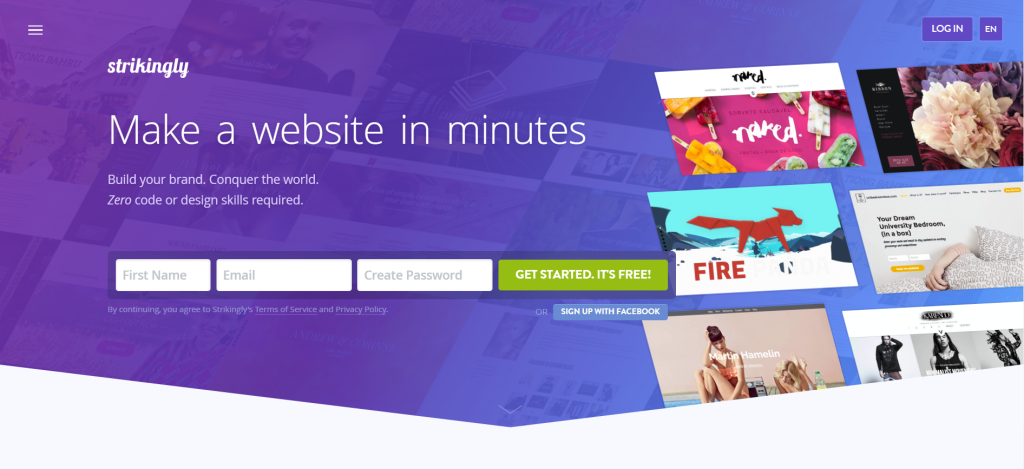 Strikingly : Best Website Builder for Artists