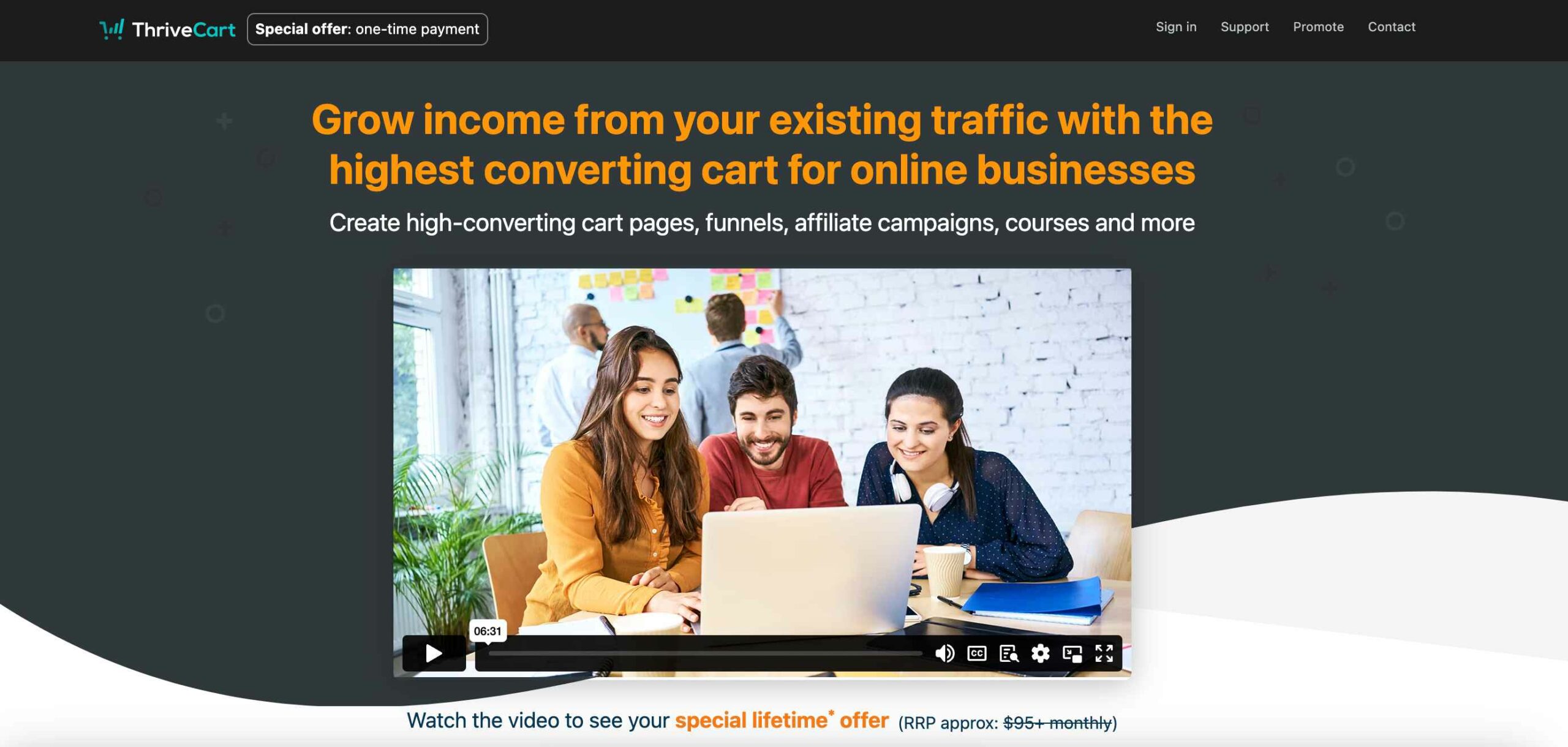 ThriveCart Homepage