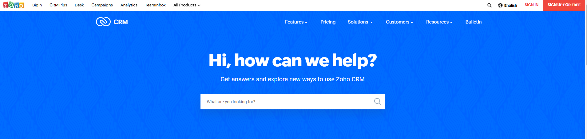 Zoho Support