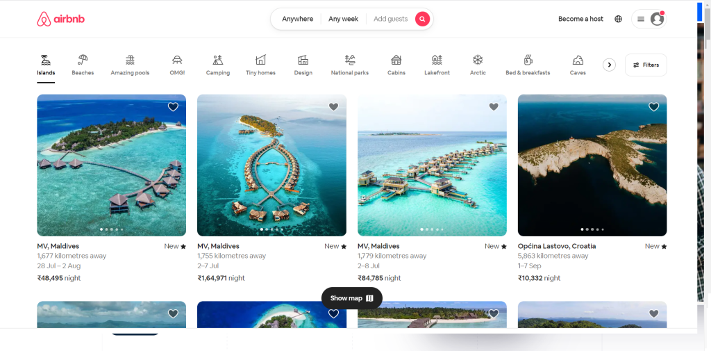 airbnb / best static websites