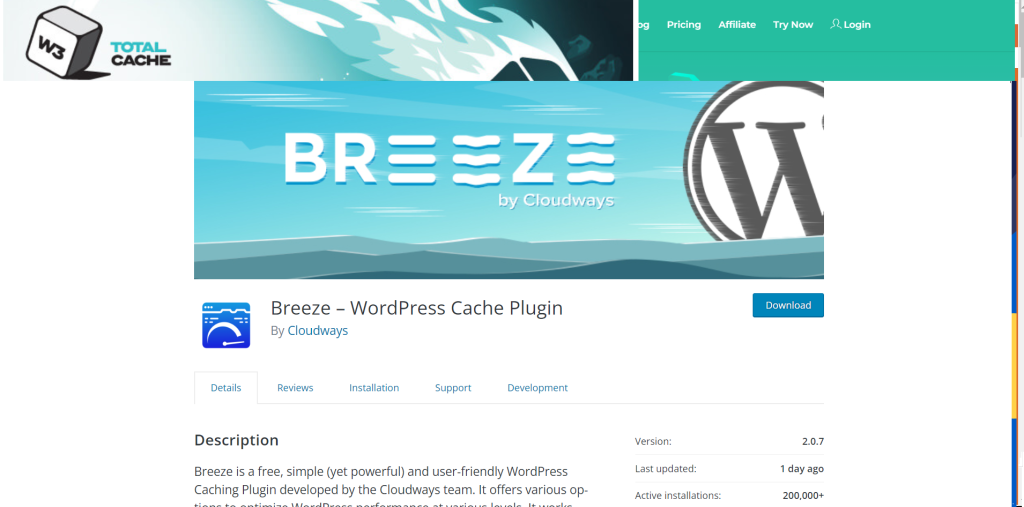 breeze/ Best WordPress Cache Plugins 