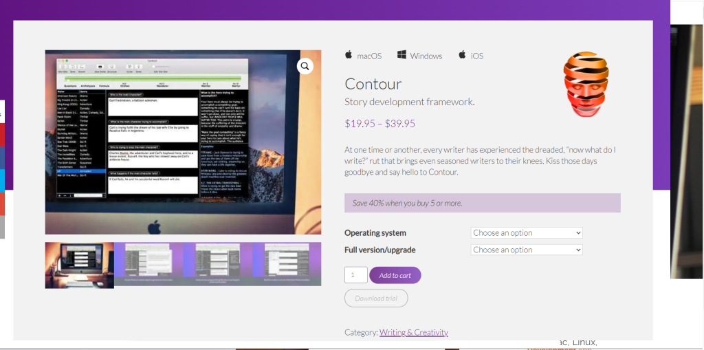 contour / best screenwriting software