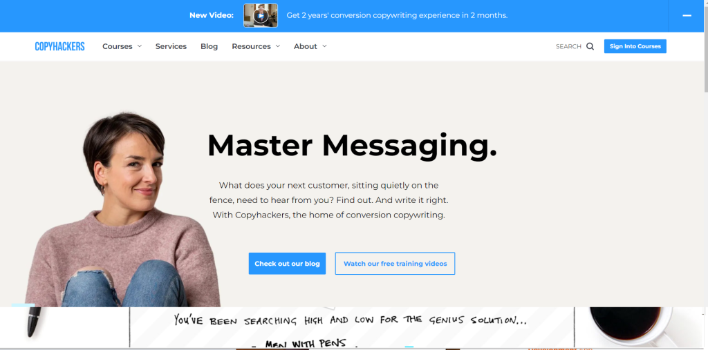 copyhackers / best copywriter websites