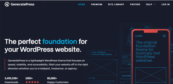 generatepress-theme-free-homepage