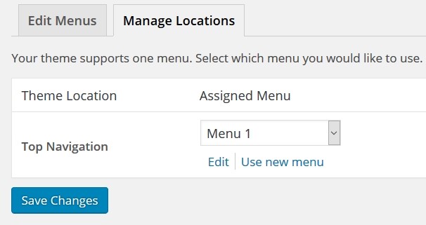 WordPress Menu Editor