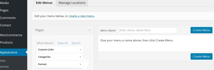 WordPress Menus